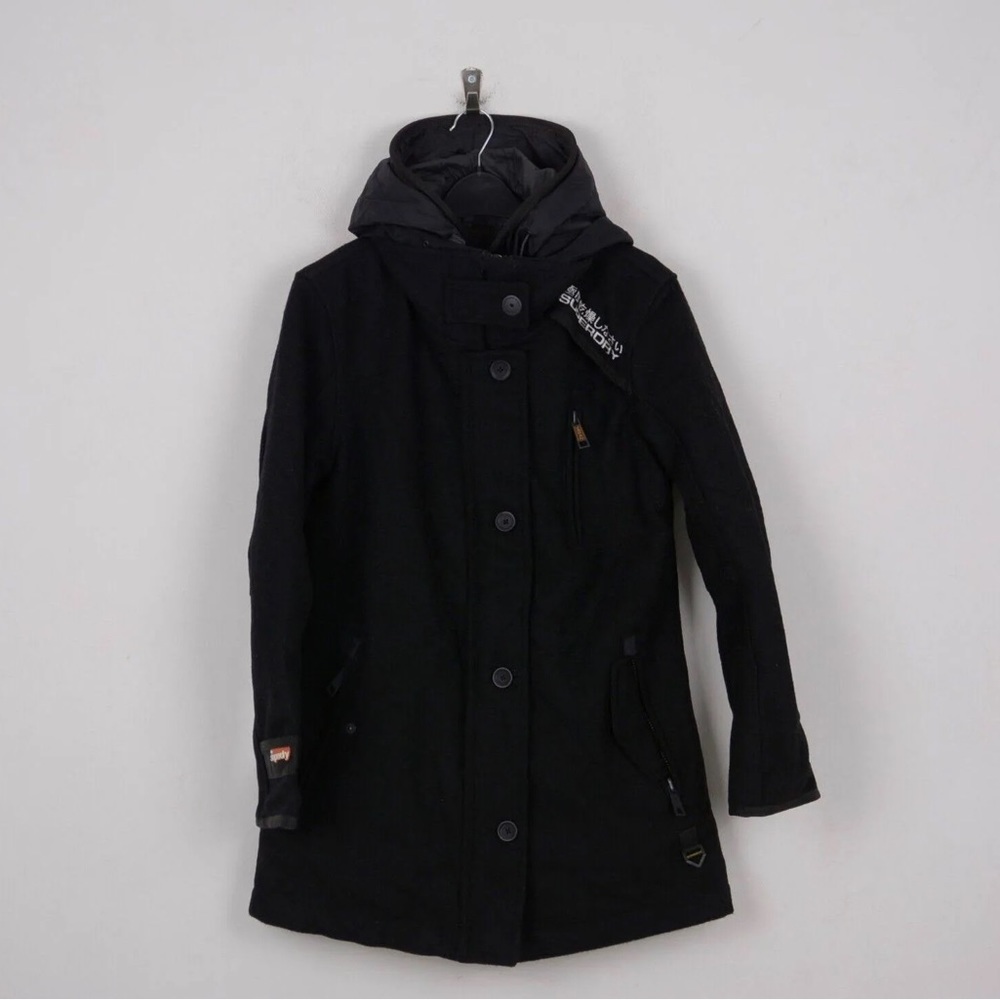 SUPERDRY PREMIER PEA TRENCH COAT